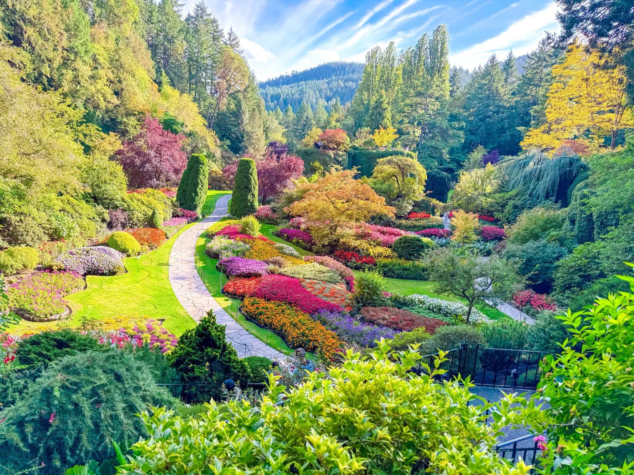 The Butchart Gardens in Brentwood Bay